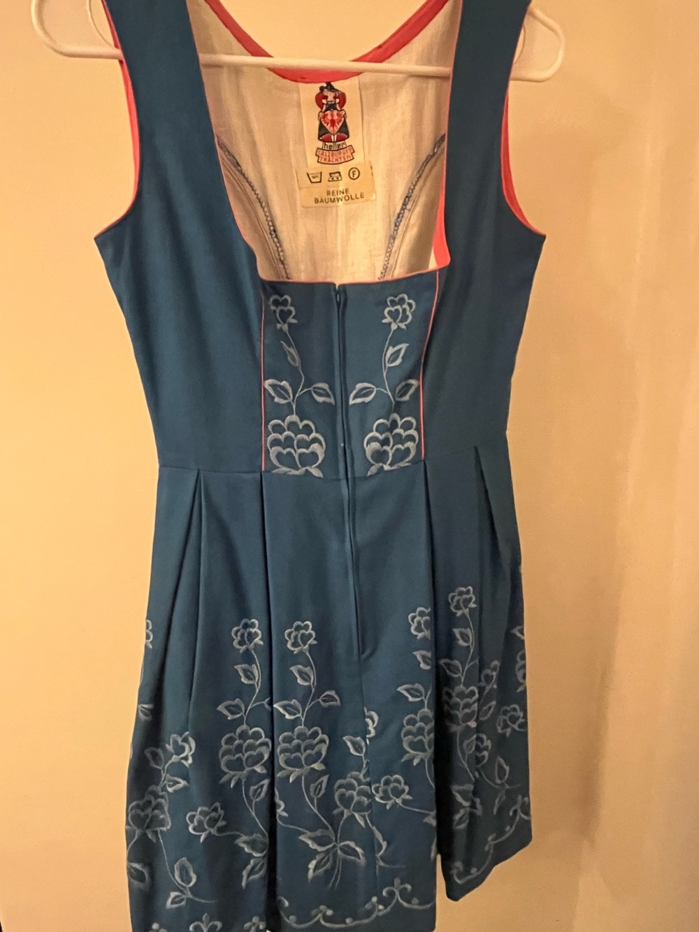 Vintage Floral Heller Salzburger Trachten Zip-up Dress